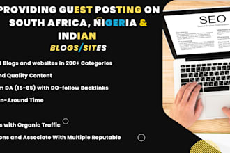 publish guest posts or link insertions on south africa nigeria and indian sites