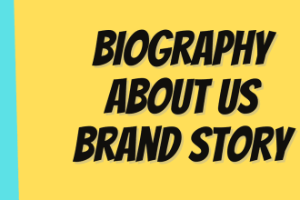 write your brand story, mission and values