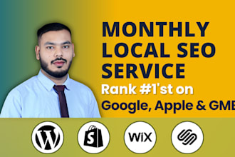 do monthly local SEO service for 1st page google ranking