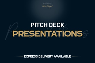 design pitch deck and presentations in powerpoint and google slides