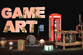 do design high quality 3d props for unreal engine games