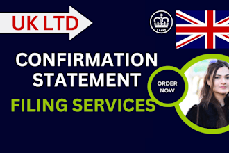 file cs01 confirmation statement for UK ltd company
