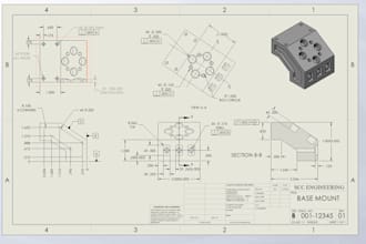 make you technical drawings