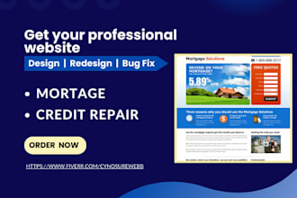 design mortgage home owner realtor investor credit repair website