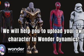 set up your character model for uploading to wonder dynamics