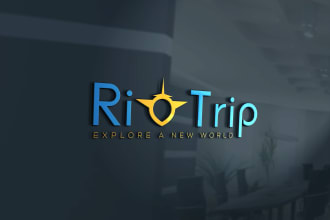 design travel, travel agency, hotel, adventure and resort brand logo