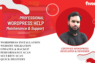 boost your wordpress website with professional help, maintenance, and support