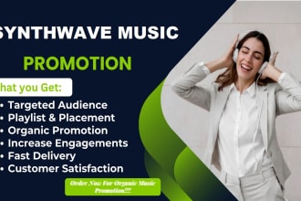 pitch your synthwave music promotion to million playlist curators
