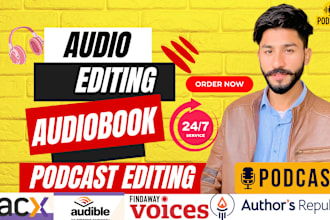 denoise edit clean fix enhance repair mix master audio audiobook zoom podcast
