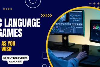 make all c language games as you want