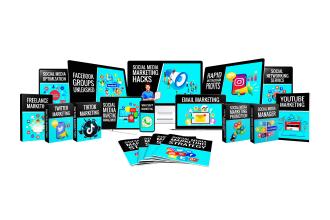 design online course cover, digital product mockup, ecover bundle