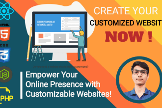 create custom website with custom website design