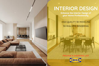 design your dream space interior design, 3d rendering, floor plans, and 3d tour