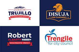 design modern minimalist political campaign logo