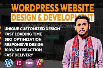 build business website, ecommerce website or wordpress website development
