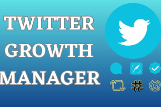 do twitter account management and promotion with organic growth