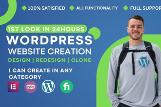 develop fully functional wordpress business website design
