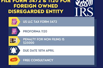 file forms 5472 and 1120 for non resident US llcs