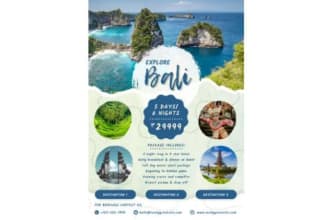 design an amazing and  beautiful flyer on canva