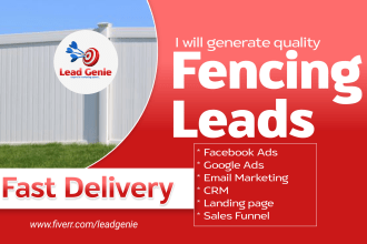 generate fencing painting maintenance iron fencing siding contractor fence leads