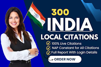 do top 300 india local citations and directory submission for local seo