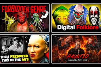 design high CTR horror youtube thumbnails