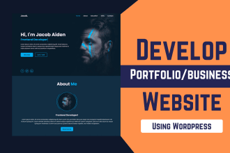 build personal portfolio website, blog or business website using wordpress