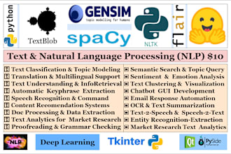 do natural language processing custom chatbot gpt app by python ds ai ml dl nlp