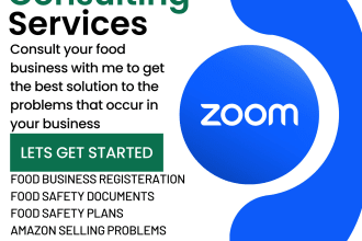 provide guidance on food business and license via zoom call