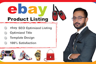 do ebay listing, ebay seo listing, ebay product listing, ebay lister