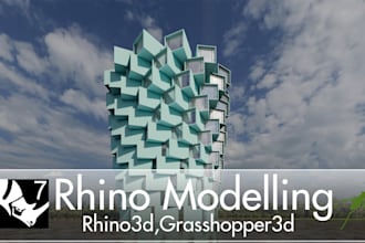 create custom 3d model in rhino 3d and grasshopper