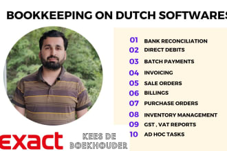 do bookkeeping on exact online software