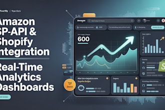 develop amazon sp API and shopify integration with analytics