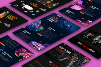 design website UI UX mockup, homepage, landingpage in figma