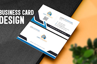 do luxury, minimalist, custom business card and logo design