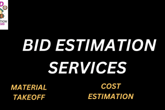 do material take off, quantity takeoff and cost estimation