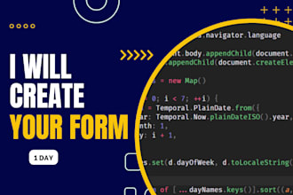 create your web form