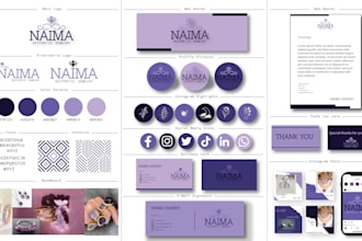 design minimalist signature logo and complete branding kit