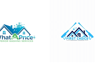 design modern cleaning, pressure washing, and power washing logo