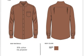 create men fashion clothing, dress shirts, pants techpacks