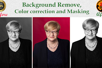 do any image masking, background removal, and retouching