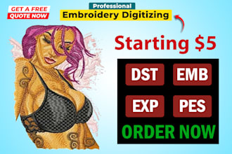 do pes digitize image for embroidery in a quick turnaround