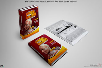 design informative and eye catchy medical book covers