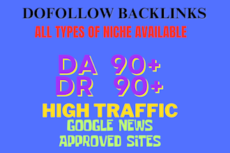 do SEO with dofollow backlink on high authority sites