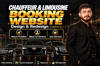 design limousine, chauffeur and taxi booking website