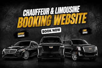 design limousine, chauffeur and taxi booking website