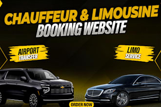design limousine, chauffeur and taxi booking website