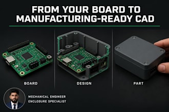 do pcb enclosure design and electronics housing for 3d printing and cnc