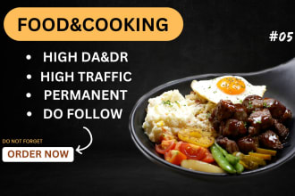 do high da food and cooking guest post with high authority blog