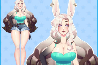 do a ready to rigg vtuber model art